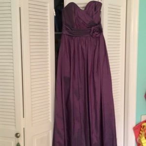 Purple silk taffeta dress